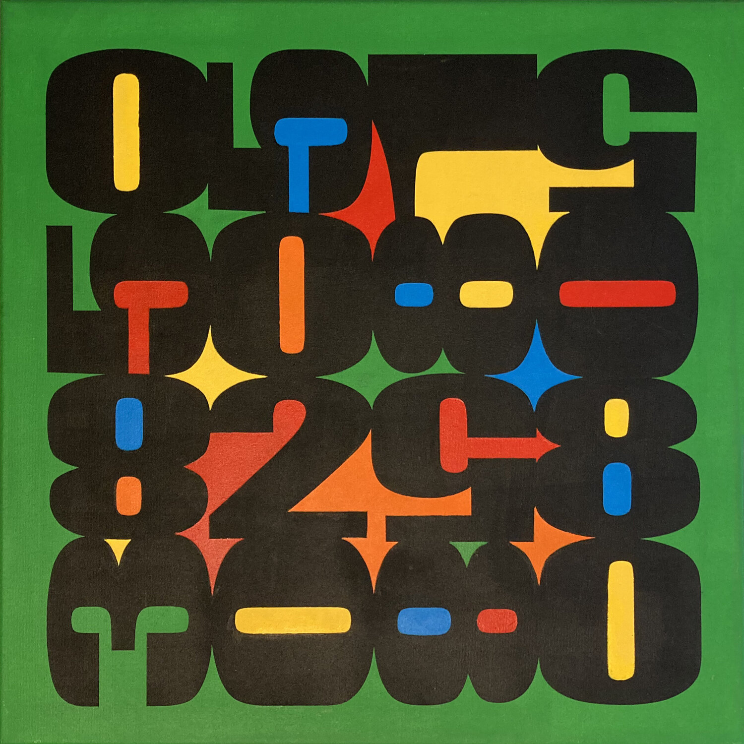 Numeric Triptych – Trittico concettuale su tela dal progetto From "0" to Infinity Paolo Grassi Original painting for sale