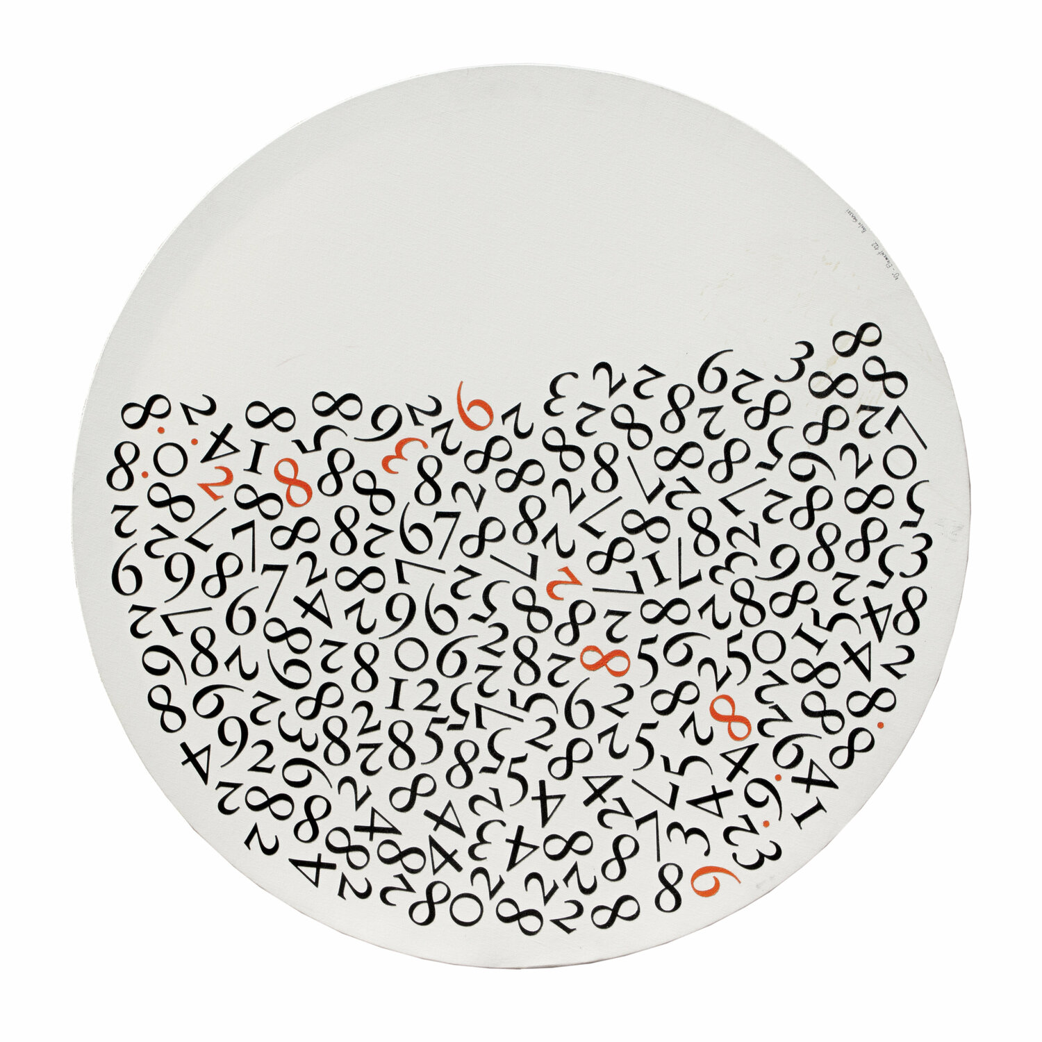 Chaos & Code – Dialogo pittorico tra ordine e disordine numerico Paolo Grassi Original painting for sale
