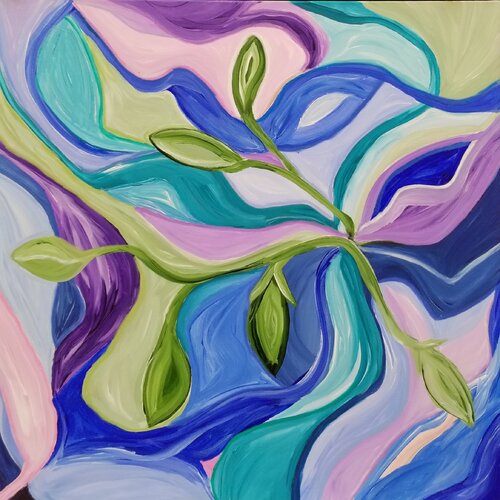 The Listening Canopy - 2025 by Monique Dufour, Painting for Sale on Select