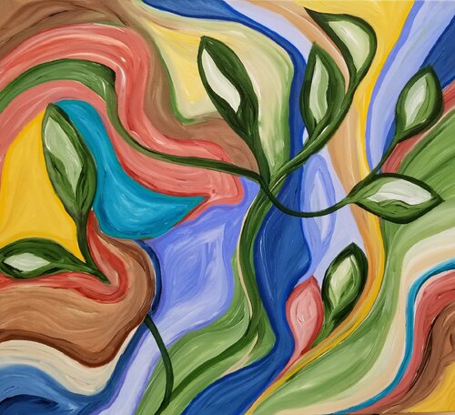 Roots of Becoming - 2025 by Monique Dufour, Painting for Sale on Select