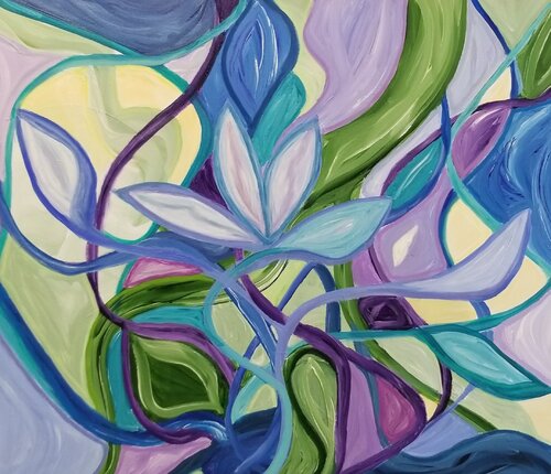 Soft Entanglement - 2025 by Monique Dufour, Painting for Sale on Select