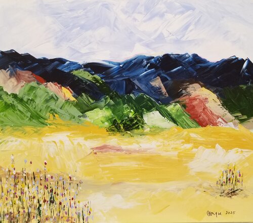 Fields of Echoing Lights by Monique Dufour, Painting for Sale on Select