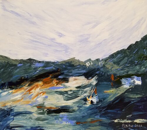 After the Storm, Still Awake - 2026 by Monique Dufour, Painting for Sale on Select