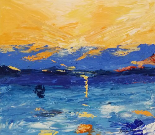 After the day lets go. by Monique Dufour, Painting for Sale on Select