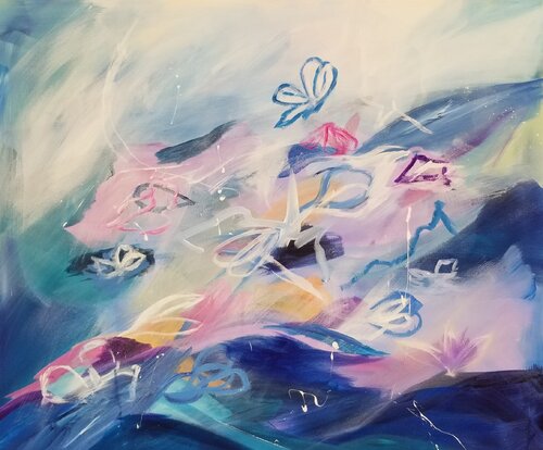Where butterflies dream 2026 by Monique Dufour, Painting for Sale on Select