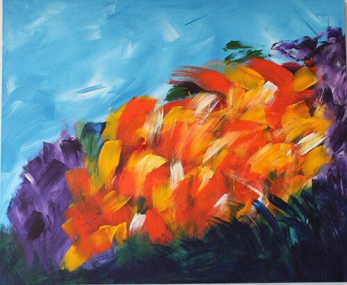 Meadow in France by Monique Dufour, Painting for Sale on Select