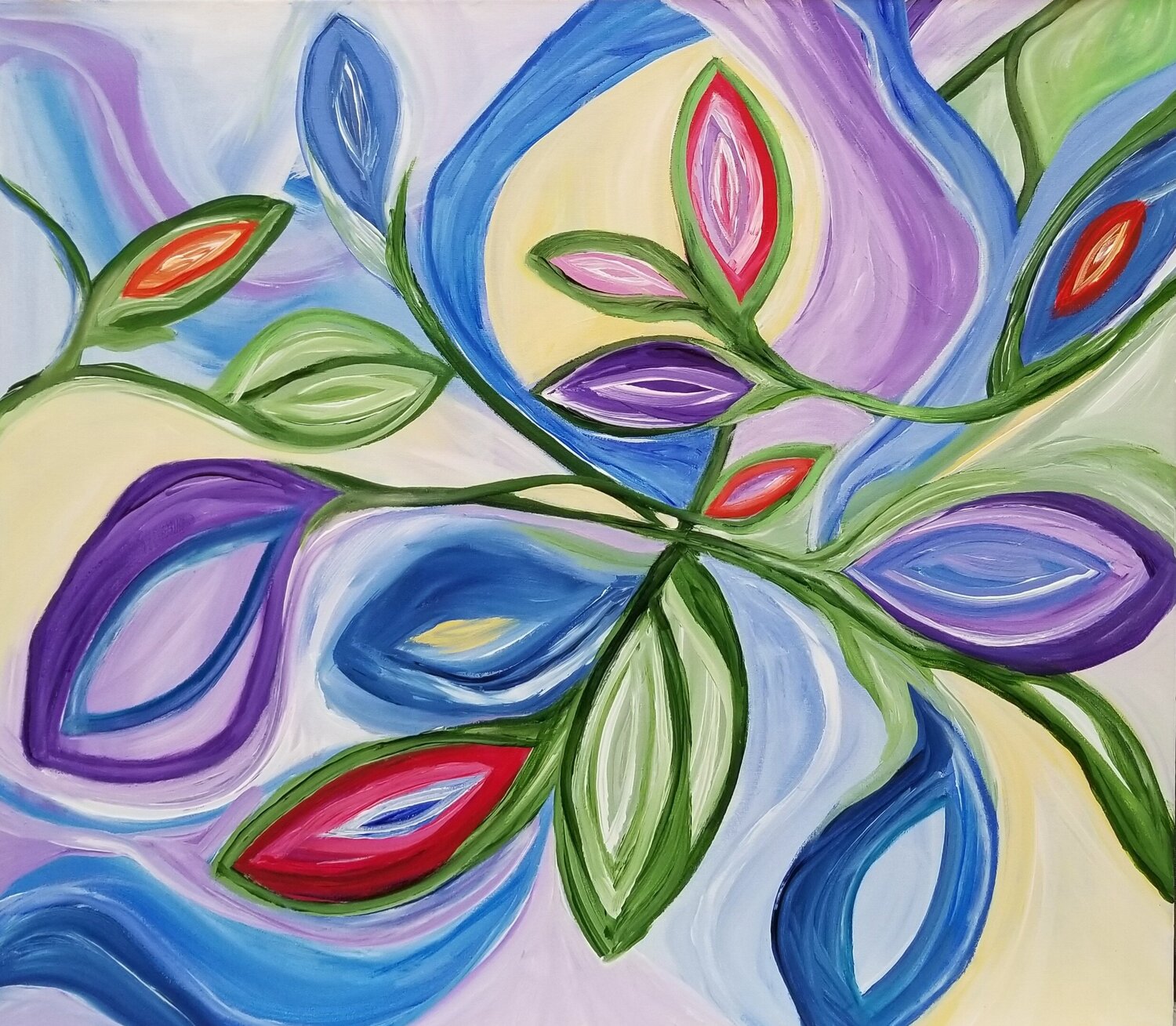 Radiant Unfolding 2025 Monique Dufour Original painting for sale