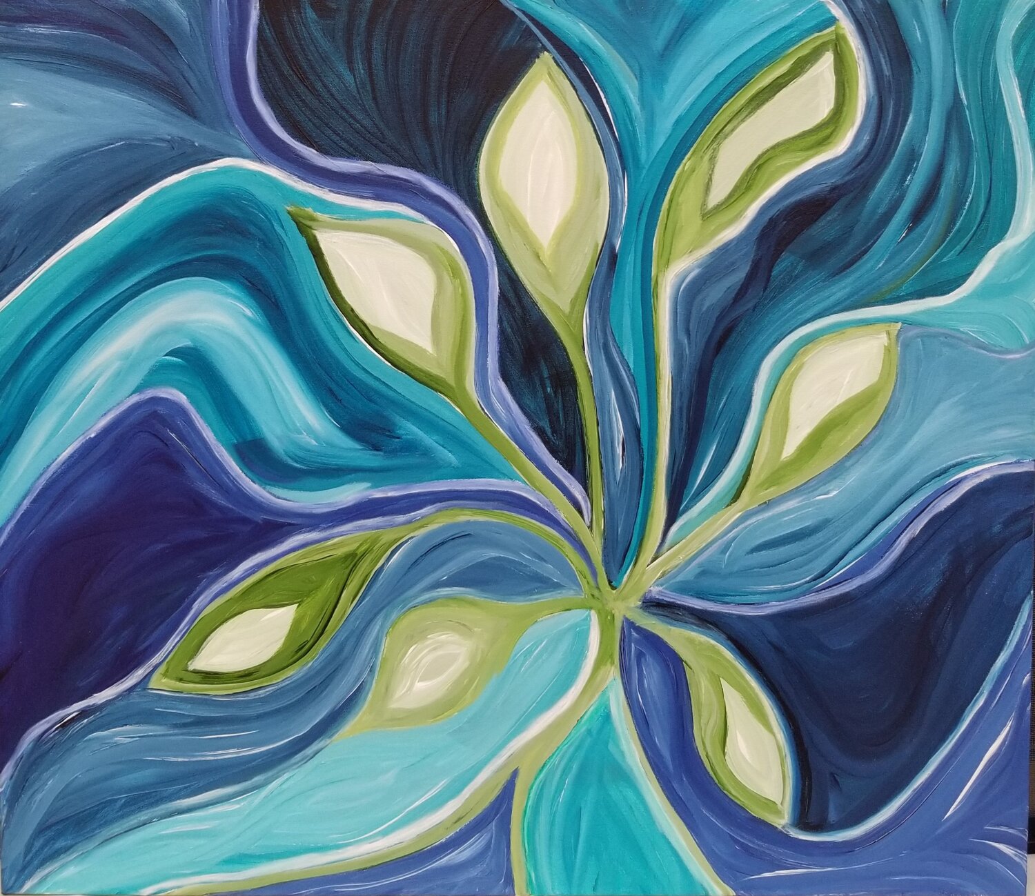 Nocturnal Unfurling 2025 Monique Dufour Original painting for sale