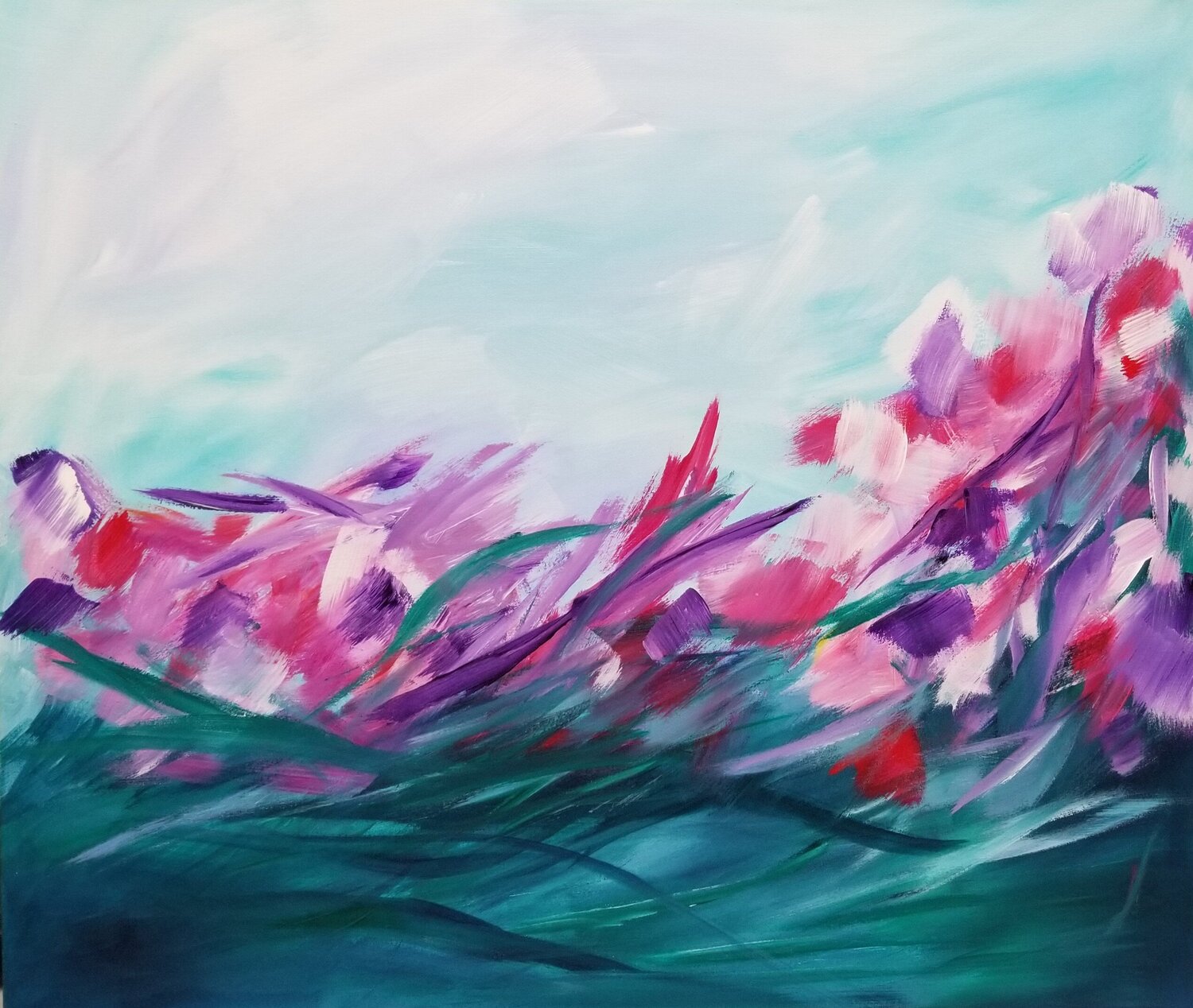 When the day is alive - 2025 Monique Dufour Original painting for sale