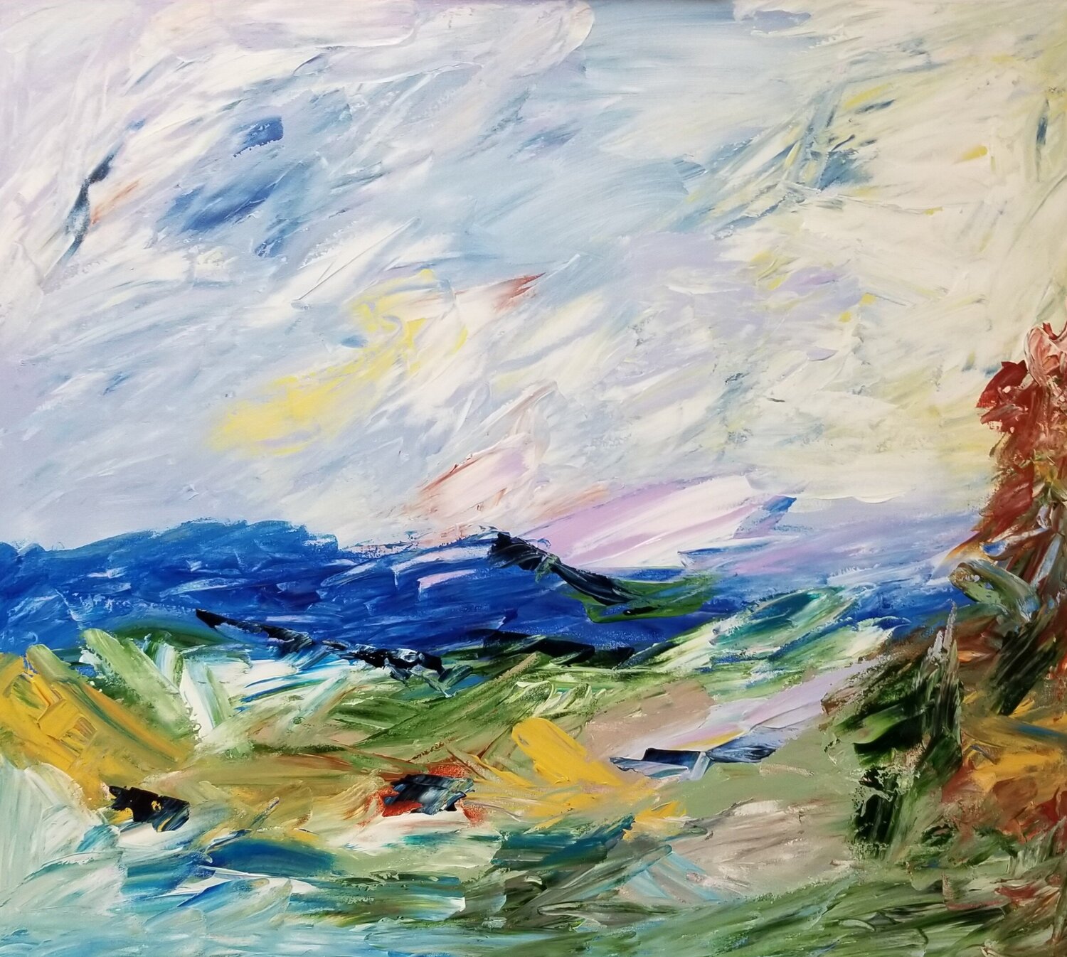 Where the Land Breathes - 2026 Monique Dufour Original painting for sale