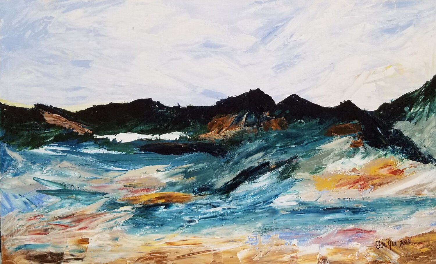 Coastal Energy - 2026 Monique Dufour Original painting for sale