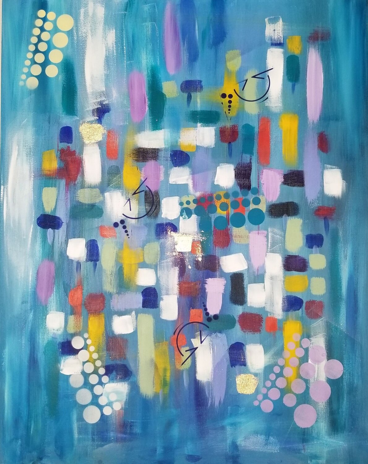 Puzzle me in Monique Dufour Original painting for sale