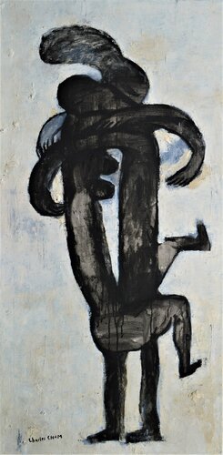#2782 LOVERS - JUMP FOR JOY by Charles Cham, Painting for Sale on Select