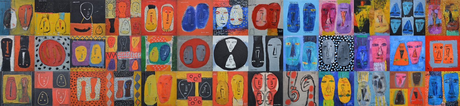 #0454-#2889 - EVOLUTION II Charles Cham Original painting for sale