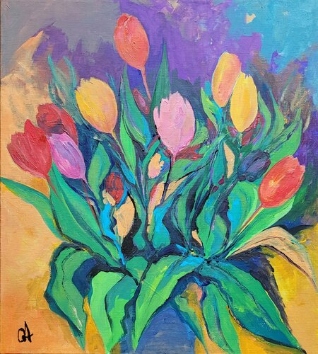 Thirst for life by Olga Aleksandrova, Painting for Sale on Select