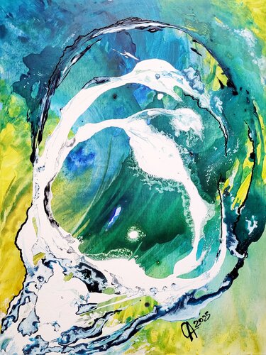 Origins. Flood by Olga Aleksandrova, Painting for Sale on Select