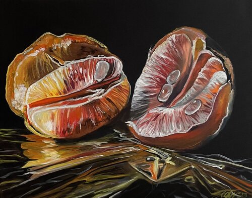 Grapefruit by Anna Pavlovich-Naneva, Painting for Sale on Select