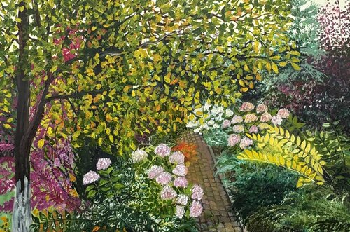 Garden by Anna Pavlovich-Naneva, Painting for Sale on Select