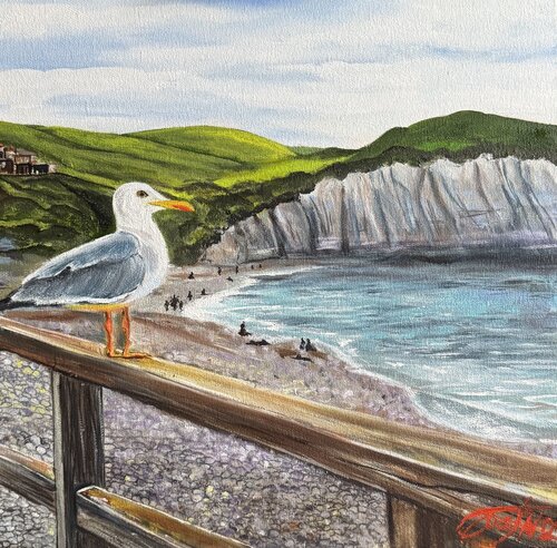 Grarus on Etretat by Anna Pavlovich-Naneva, Painting for Sale on Select