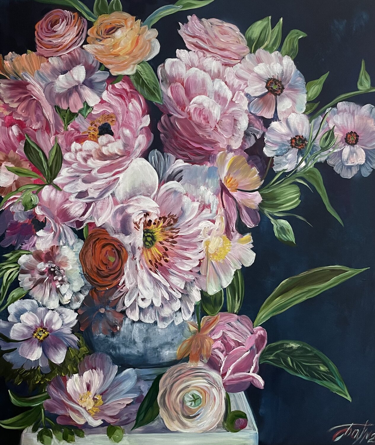 Flower’s fantasy Anna Pavlovich-Naneva Original painting for sale