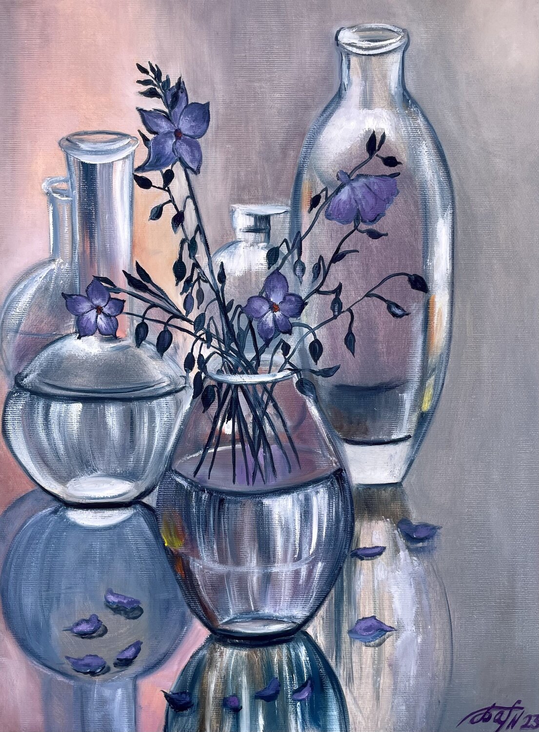 Field’s flowers Anna Pavlovich-Naneva Original painting for sale