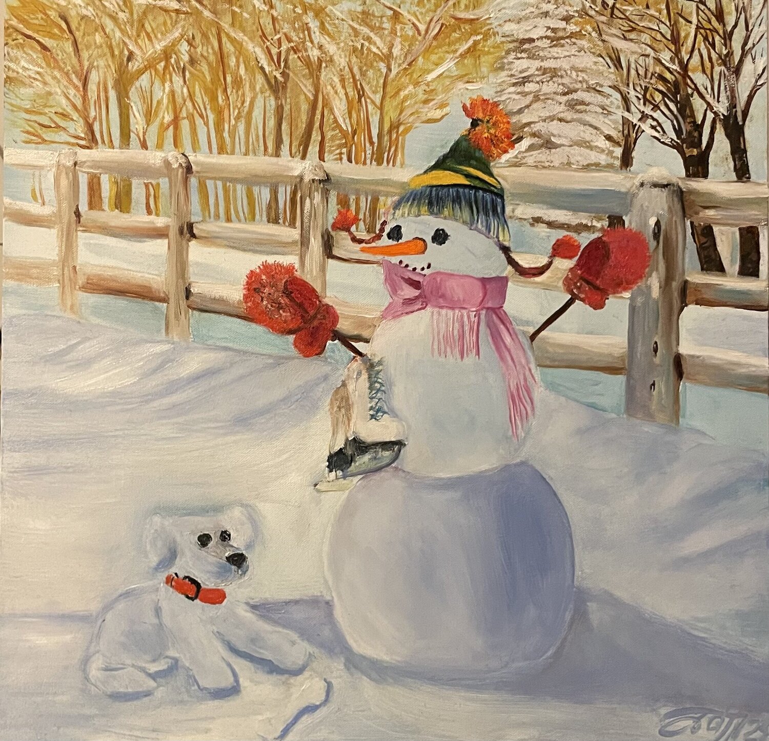 Friendly company Anna Pavlovich-Naneva Original painting for sale