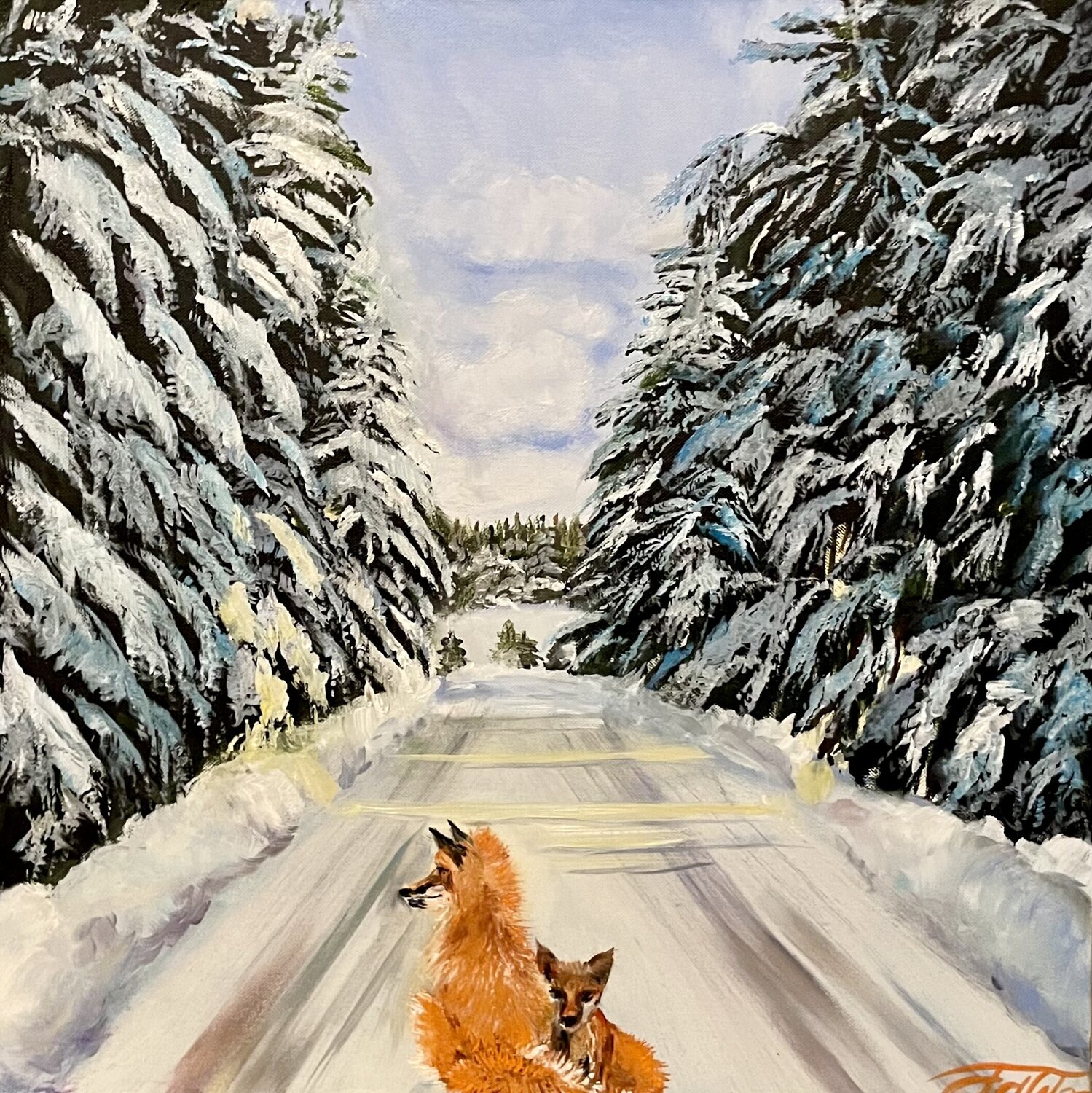 Forest citizens Anna Pavlovich-Naneva Original painting for sale