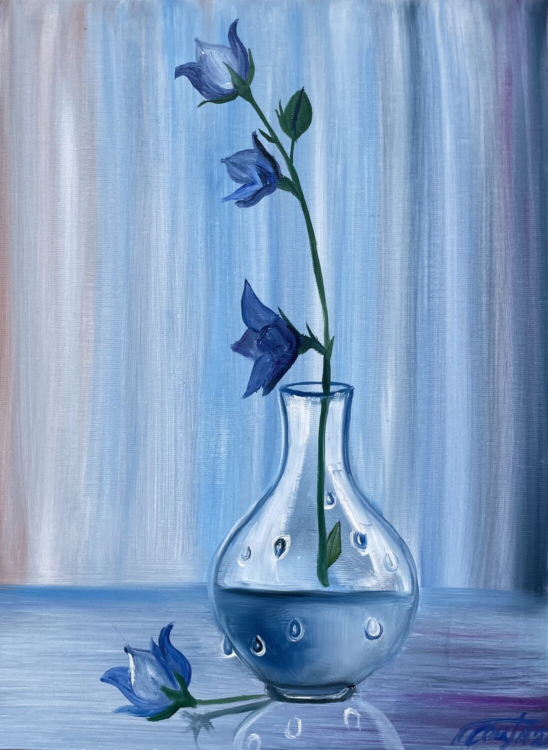 Bell flower Anna Pavlovich-Naneva Original painting for sale