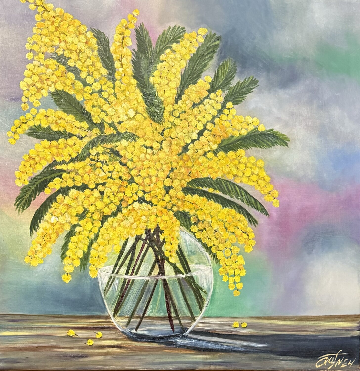 Mimosa Anna Pavlovich-Naneva Original painting for sale