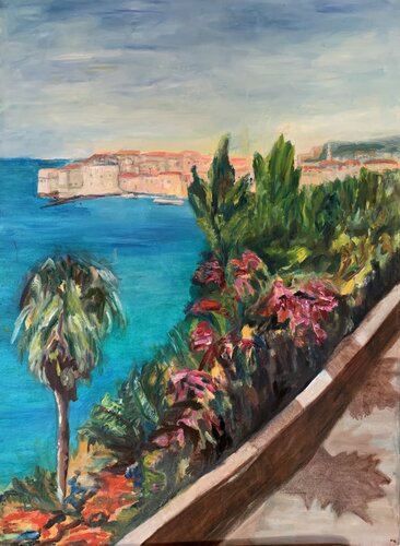 Dubrovnik Promenade by Marissa Zaknich, Painting for Sale on Select