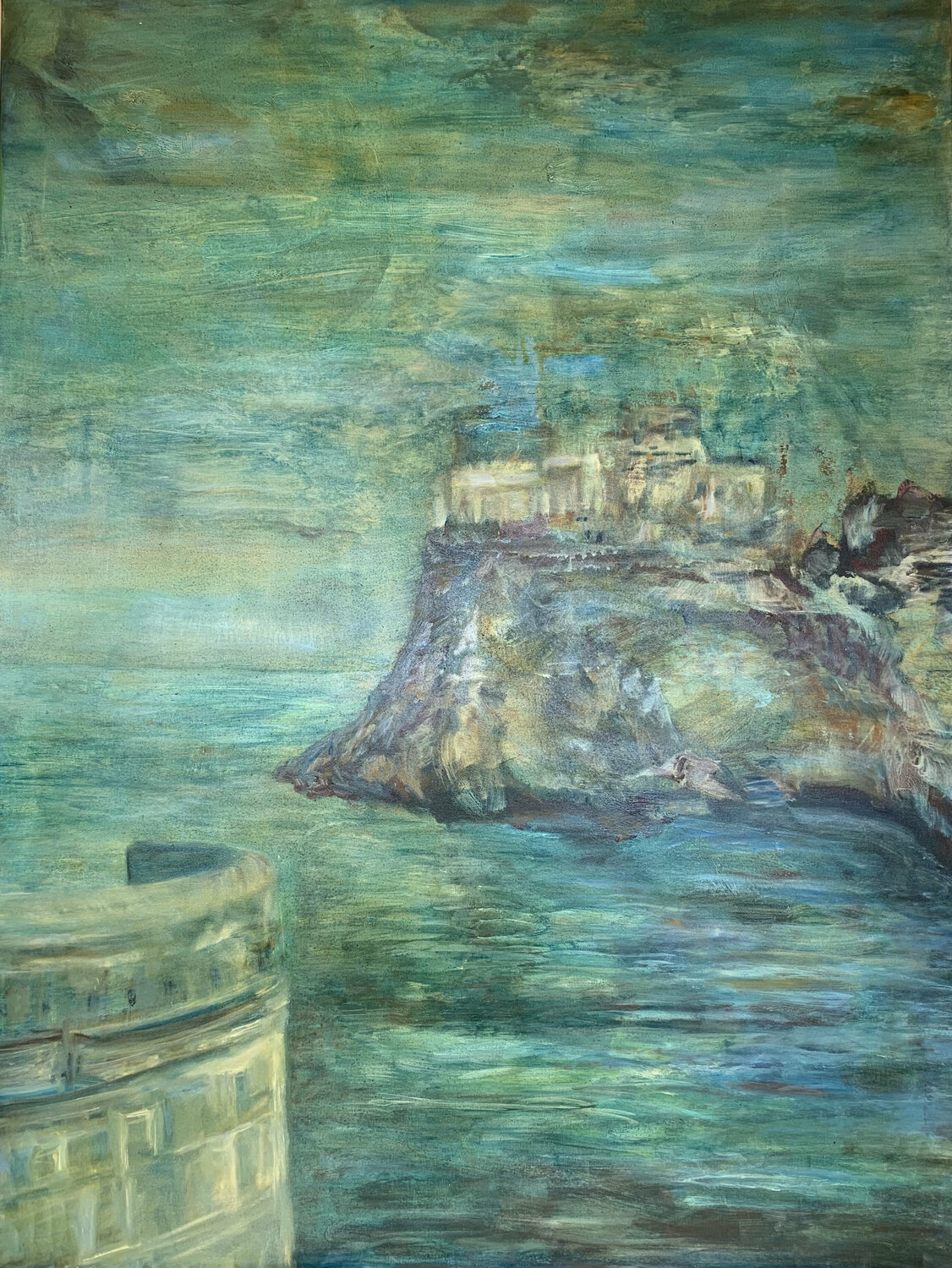 Dubrovnik Forts Marissa Zaknich Original painting for sale