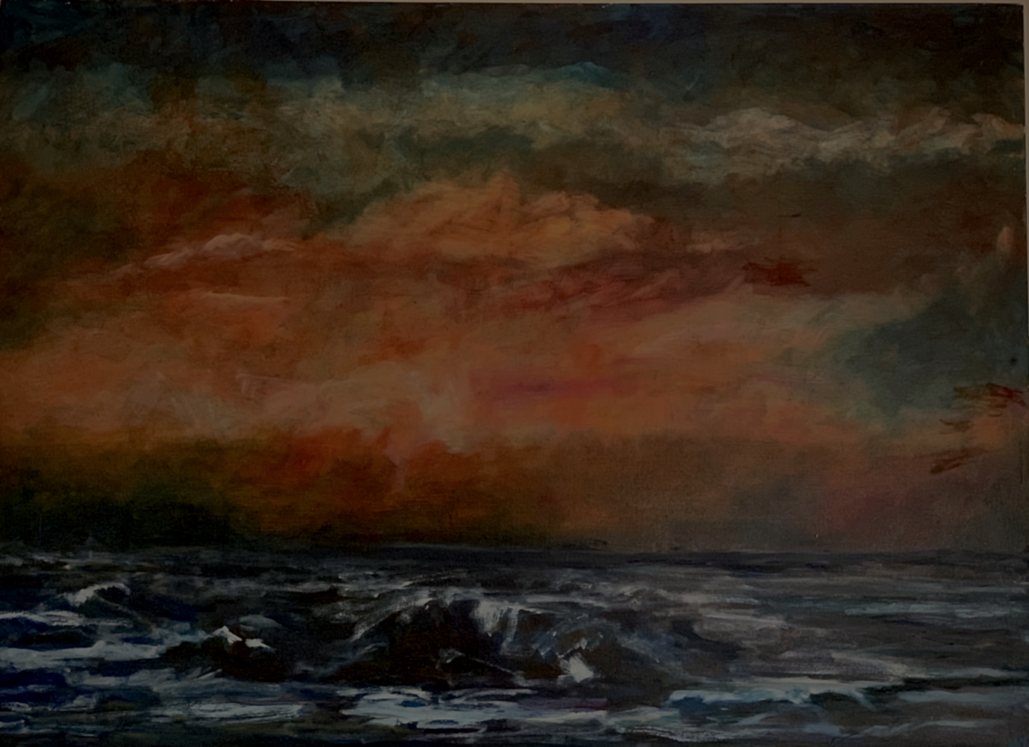 Dark Sea Dubrovnik 1 Marissa Zaknich Original painting for sale