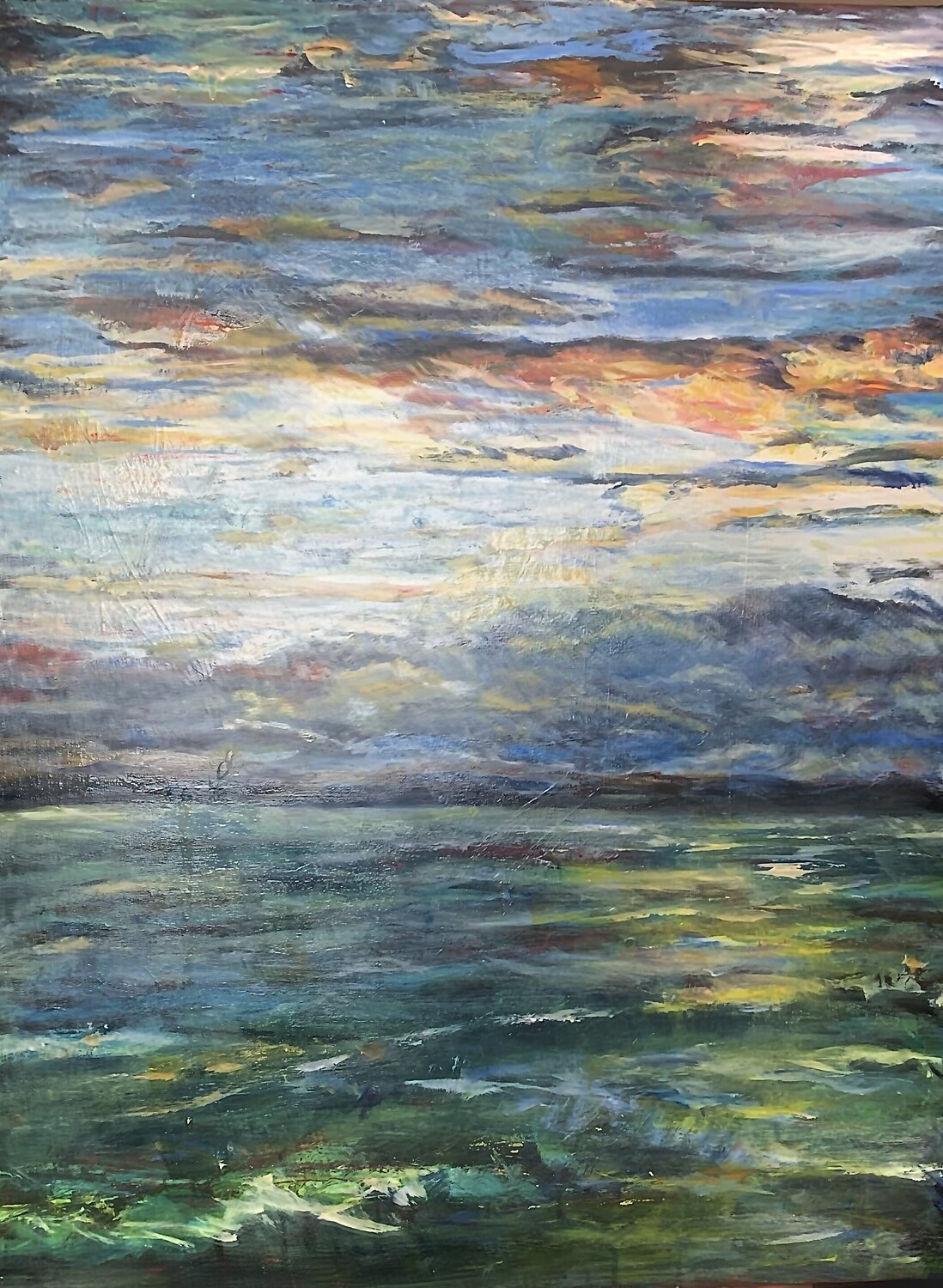 When The Clouds Come Out To Play Marissa Zaknich Original painting for sale