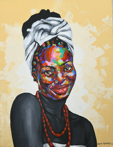 Culture 3 by Damola Ayegbayo, Painting for Sale on Select