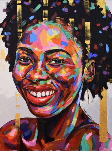 Soulmate 5 by Damola Ayegbayo, Painting for Sale on Select