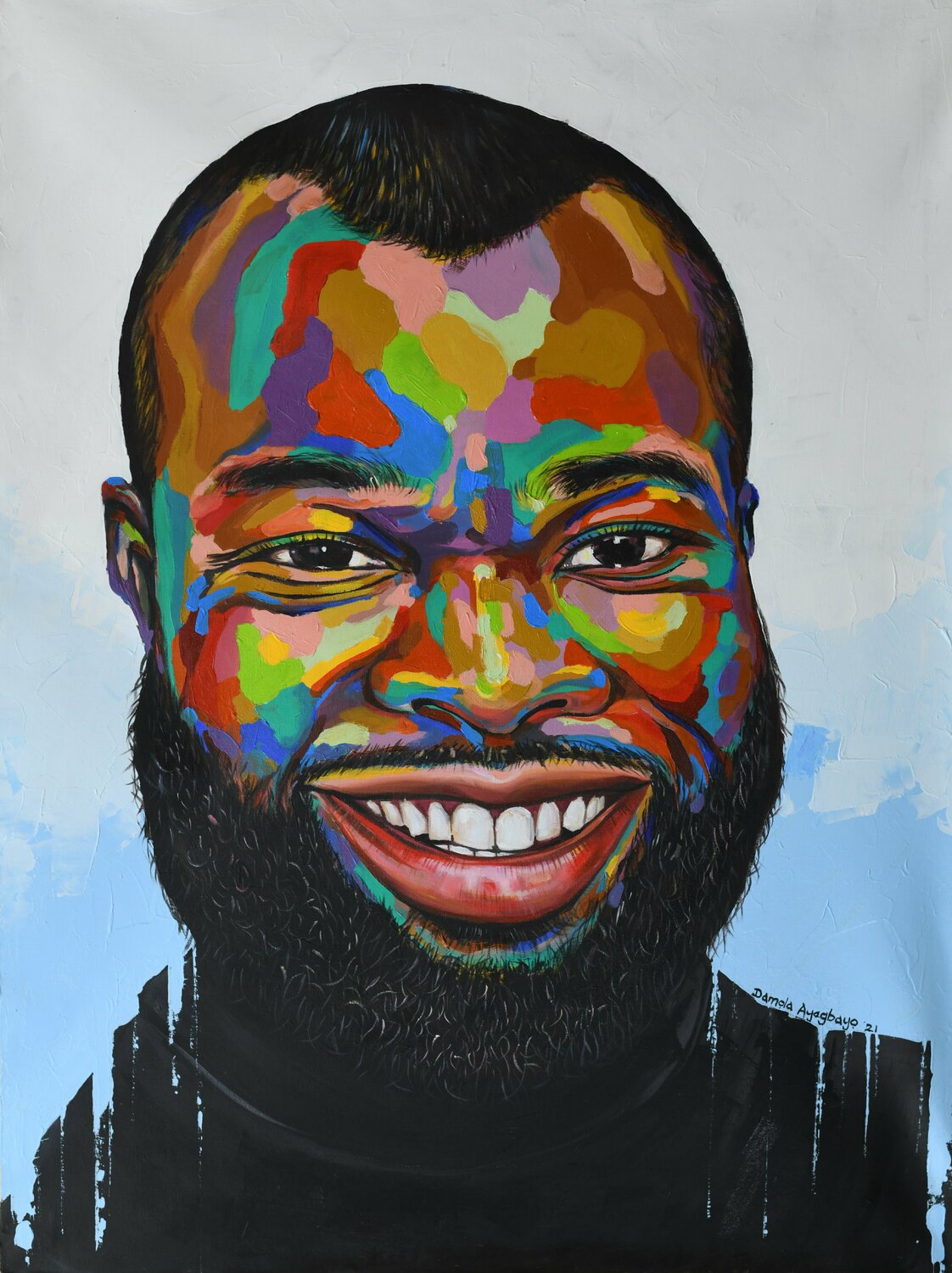 Celebrate life 9 Damola Ayegbayo Original painting for sale