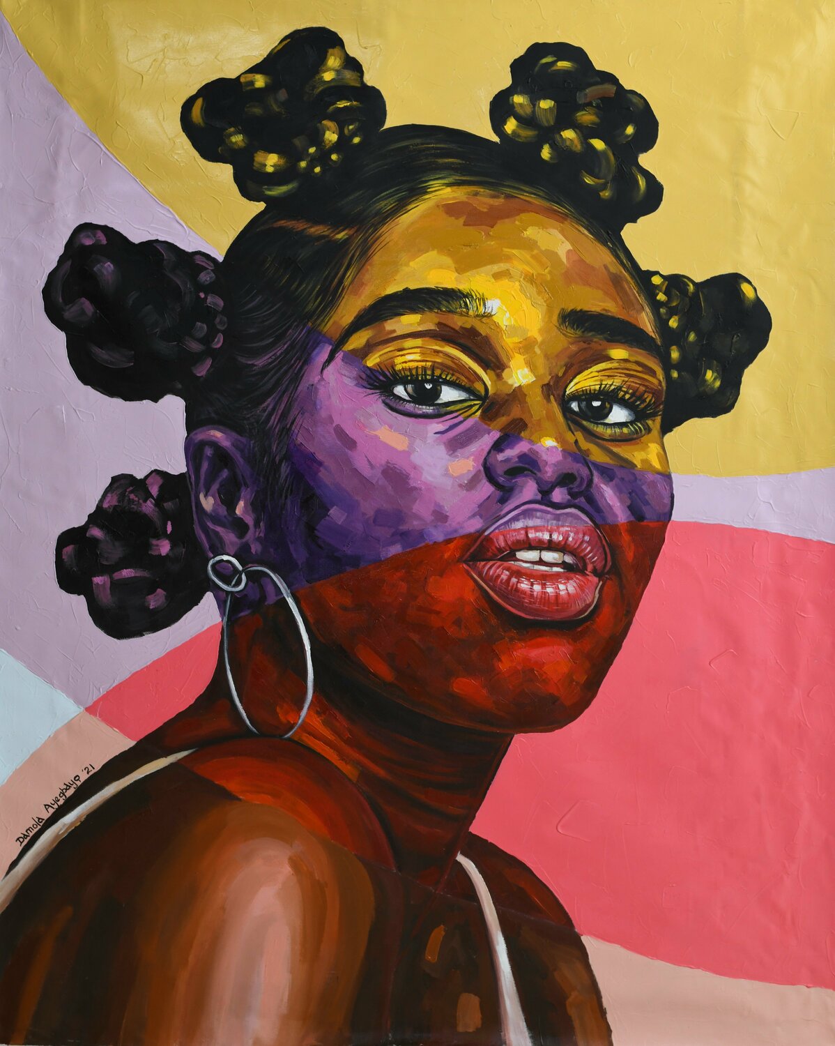 The other side 4 Damola Ayegbayo Original painting for sale