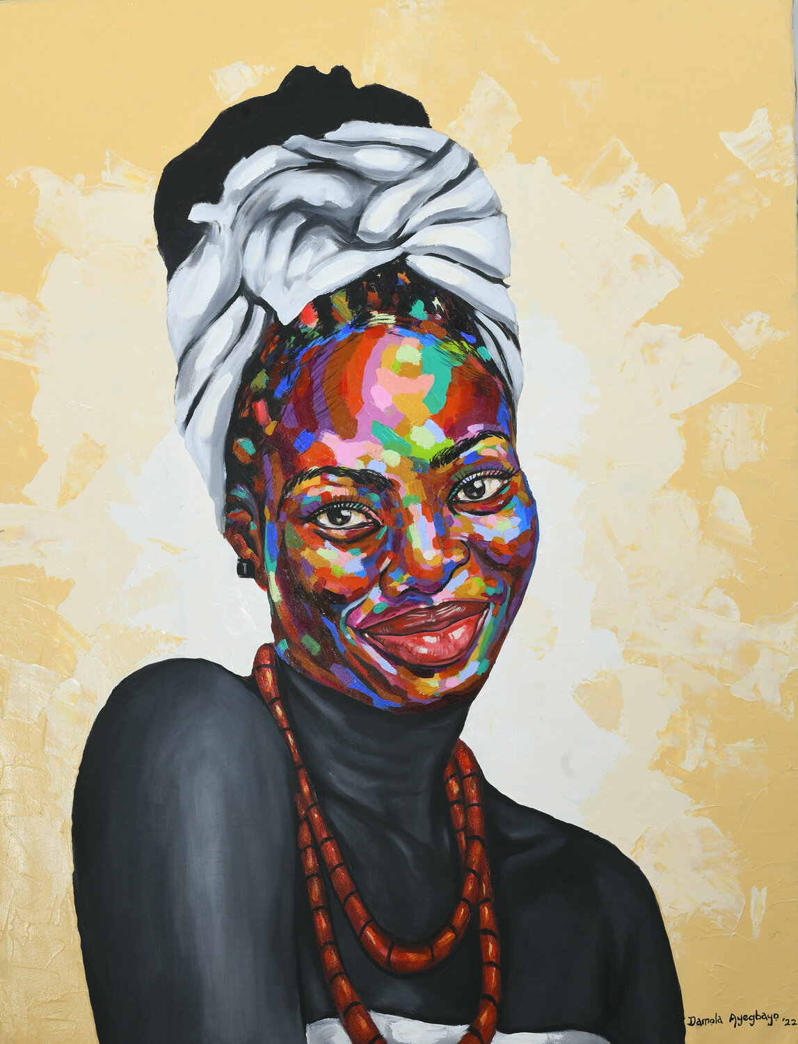 Culture 3 Damola Ayegbayo Original painting for sale