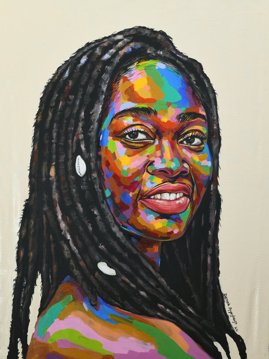 State of Mind 5 Damola Ayegbayo Original painting for sale