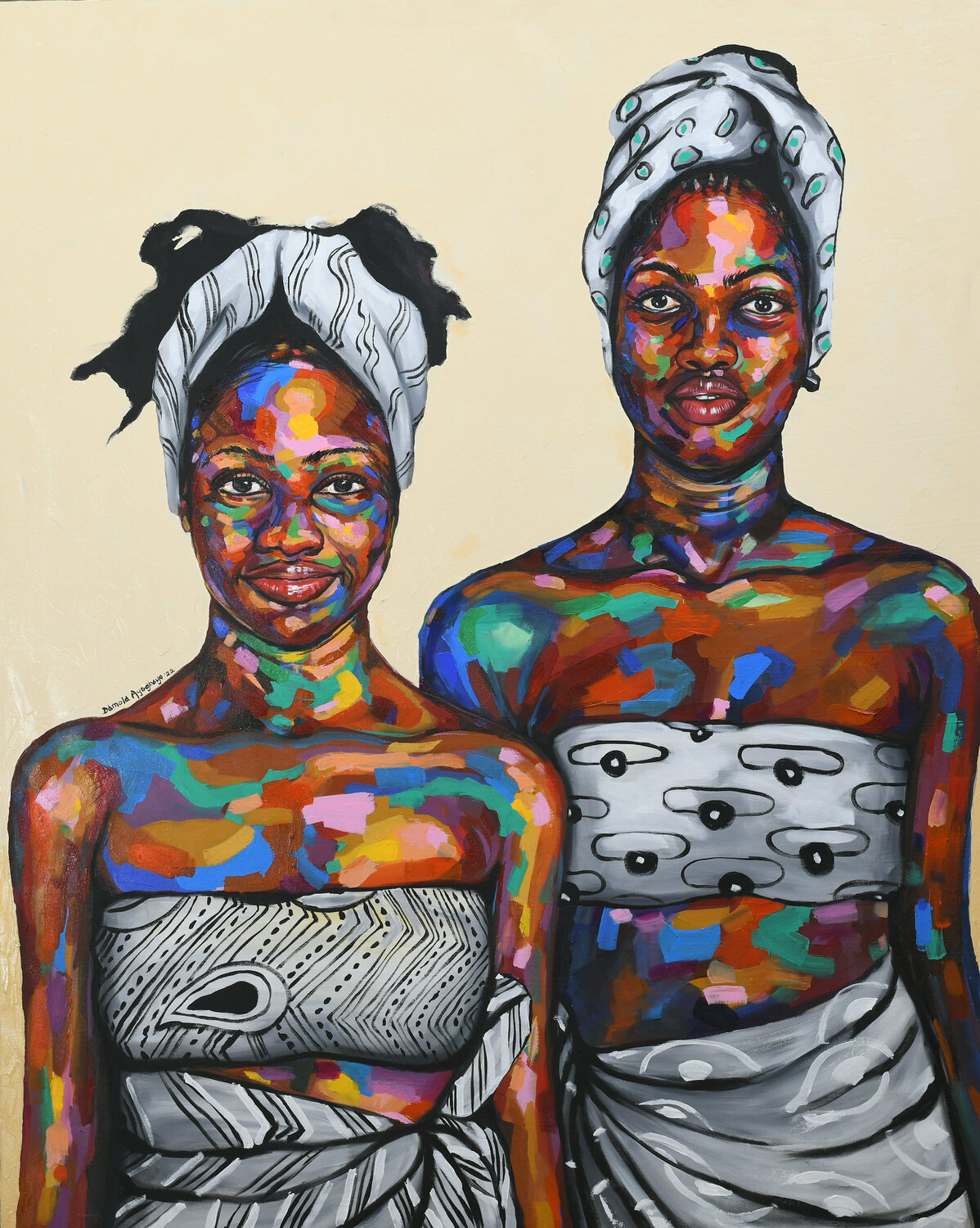 Strength in Diversity 4 Damola Ayegbayo Original painting for sale