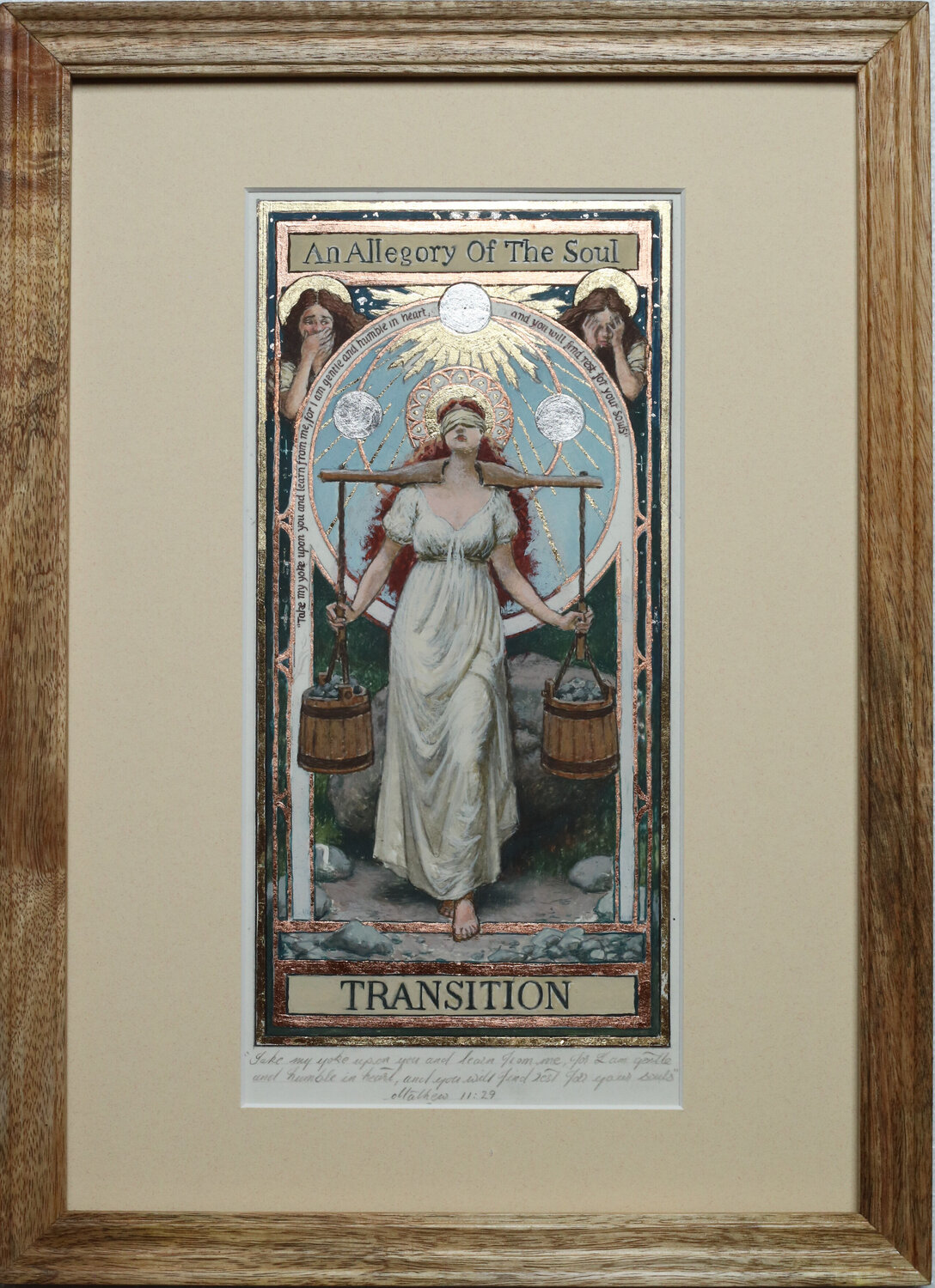 Study for 'An Allegory Of The Soul' The Transition John Afflick Original painting for sale