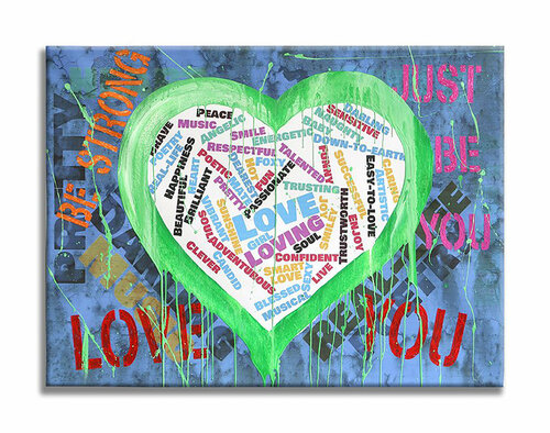 Love You - Original Painting on Canvas by Dr8 Love, Painting for Sale on Select