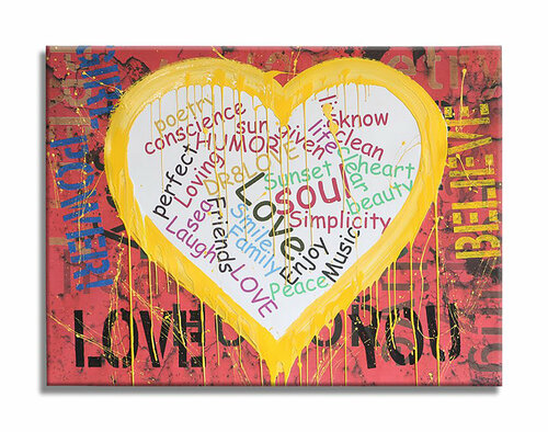 Heart – Girl Power - Original Painting on Canvas by Dr8 Love, Painting for Sale on Select