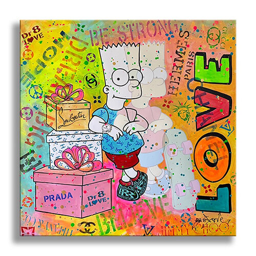 Bart Love – Original Painting on canvas by Dr8 Love, Painting for Sale on Select