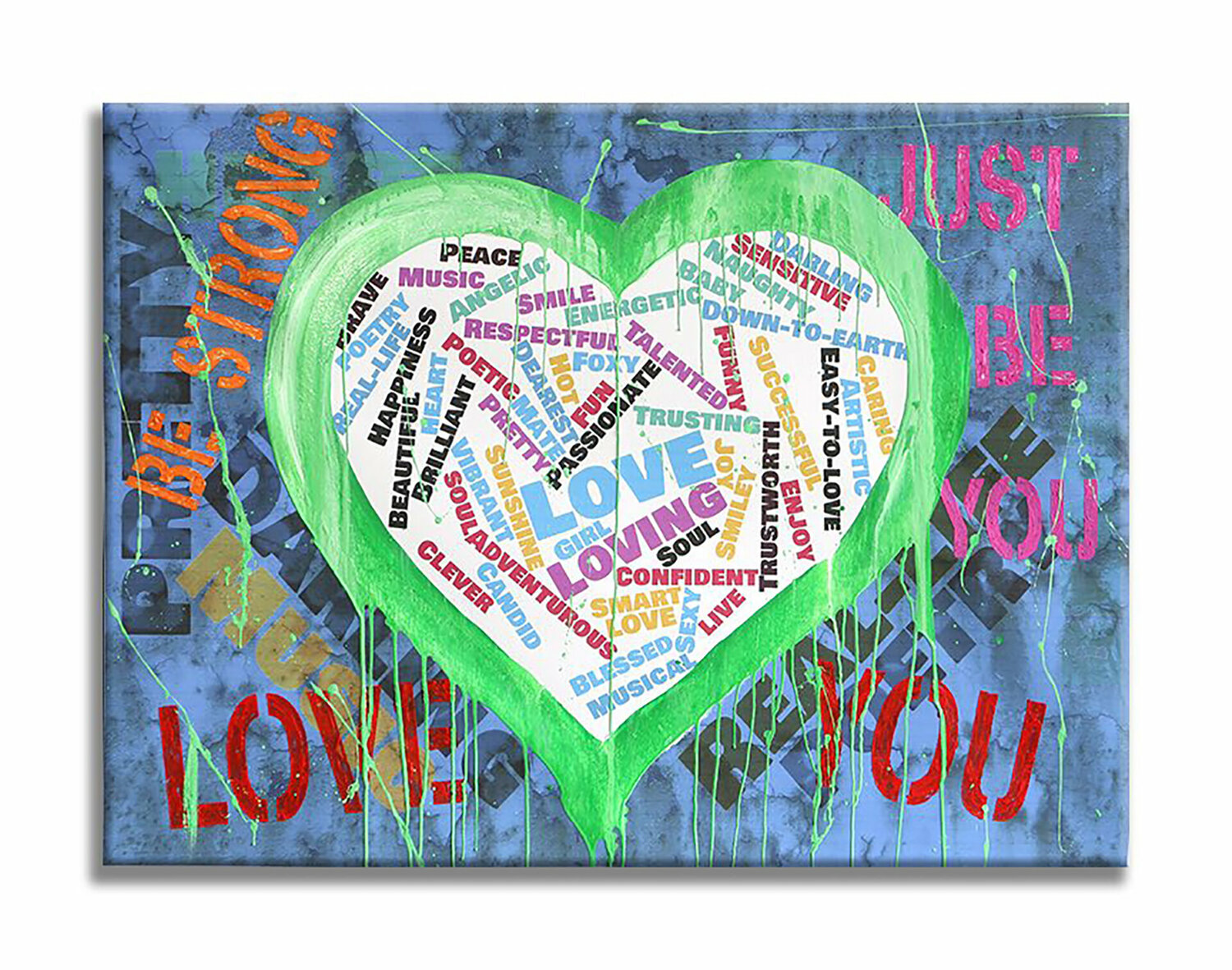 Love You - Original Painting on Canvas Dr8 Love Original painting for sale