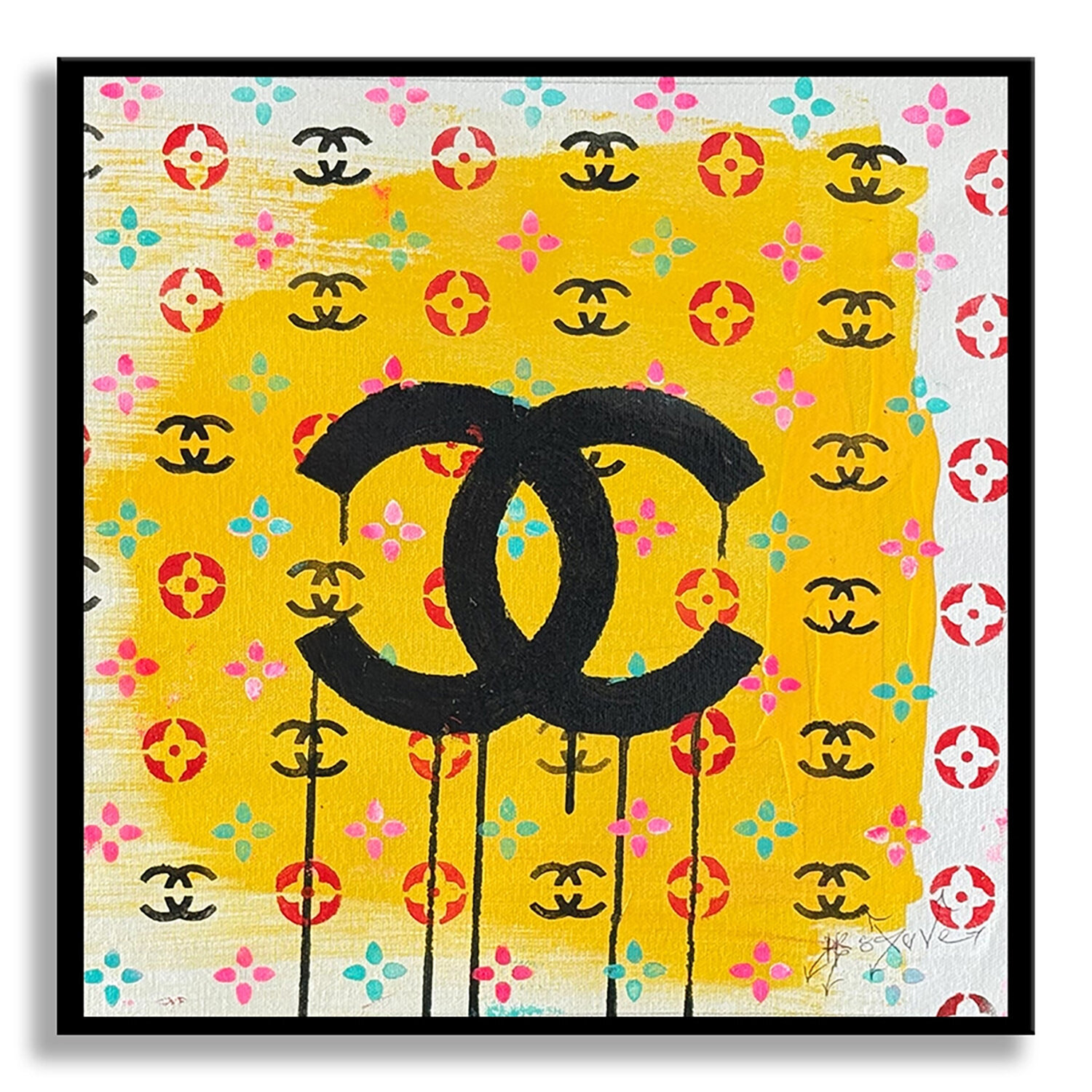 Day One Chanel - Original Painting on Canvas Dr8 Love Original painting for sale