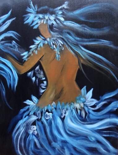 Hula Hips - Hawaii Calls by Jenny Lee, Painting for Sale on Select