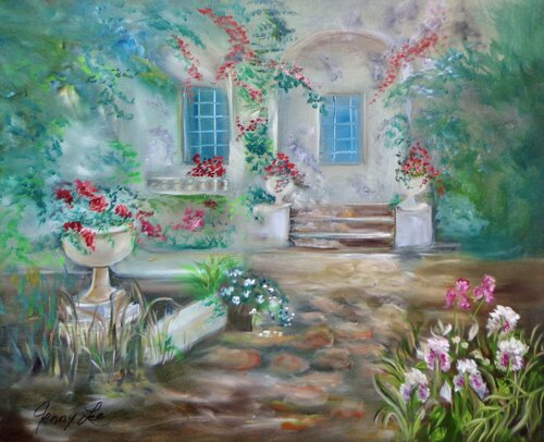 Garden Home Sweet Home by Jenny Lee, Painting for Sale on Select