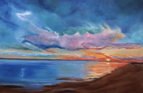 Sunset Brilliance by Jenny Lee, Painting for Sale on Select
