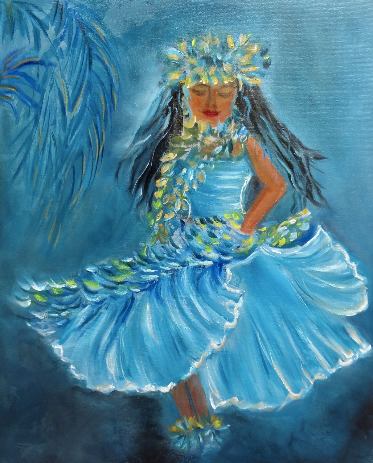 Twist and Twirl Jenny Lee Original painting for sale